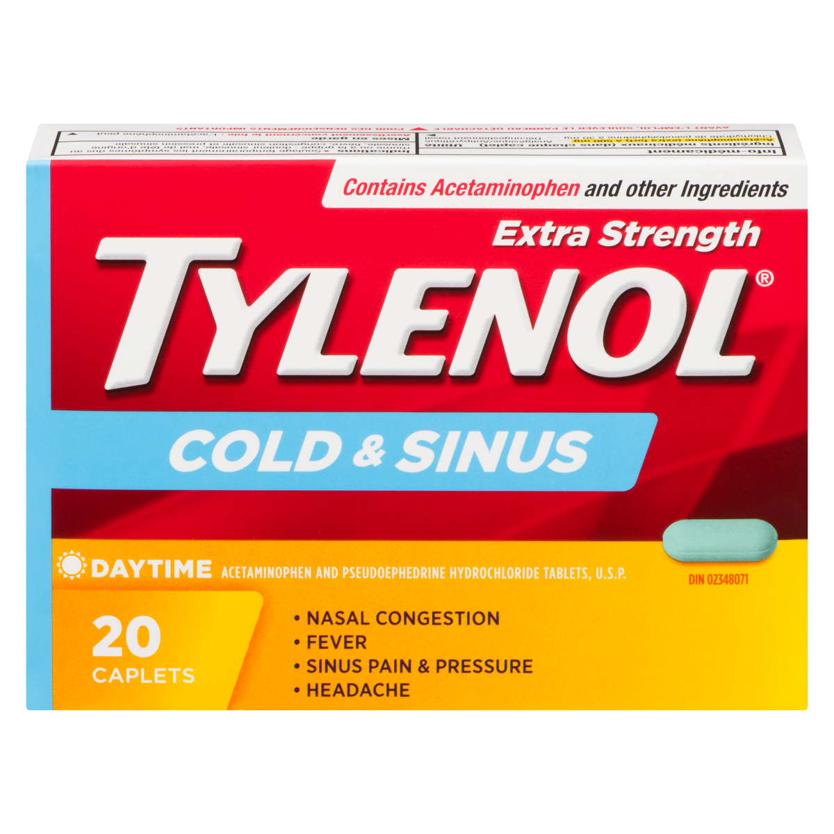TYLENOL COLD&SINUS 20 TABLET