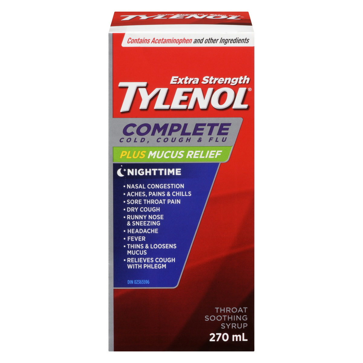 TYLENOL COMPLETE XST COUGH/COLD/FLU NIGHT 270ML SYRUP
