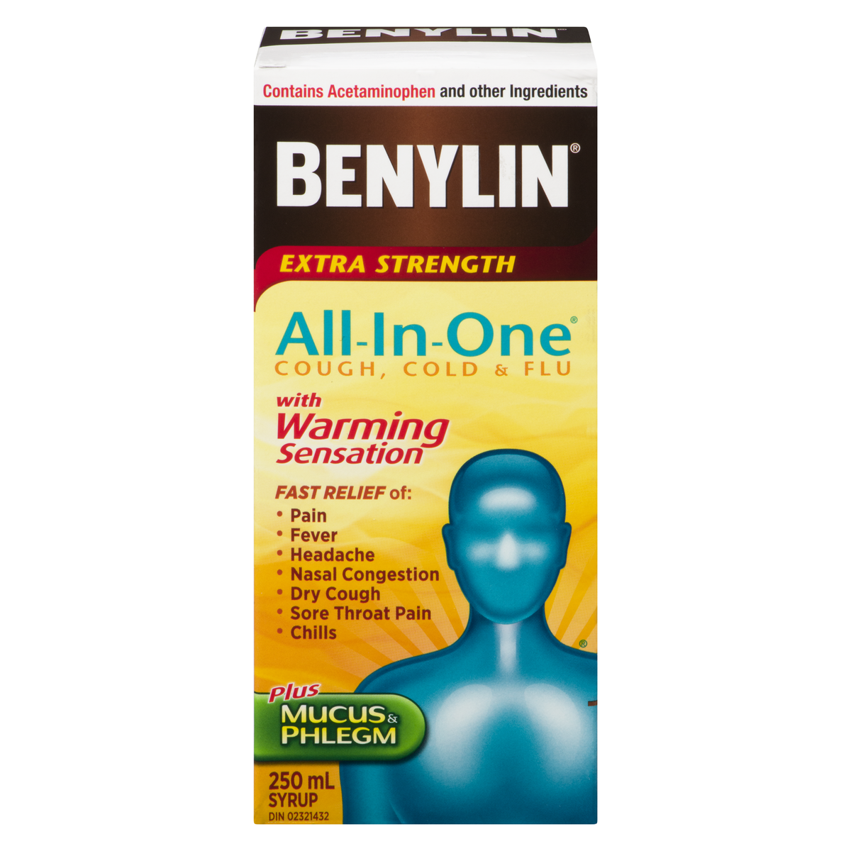 BENYLIN ALL IN ONE W/WARMING SENSATION 250ML SYRUP