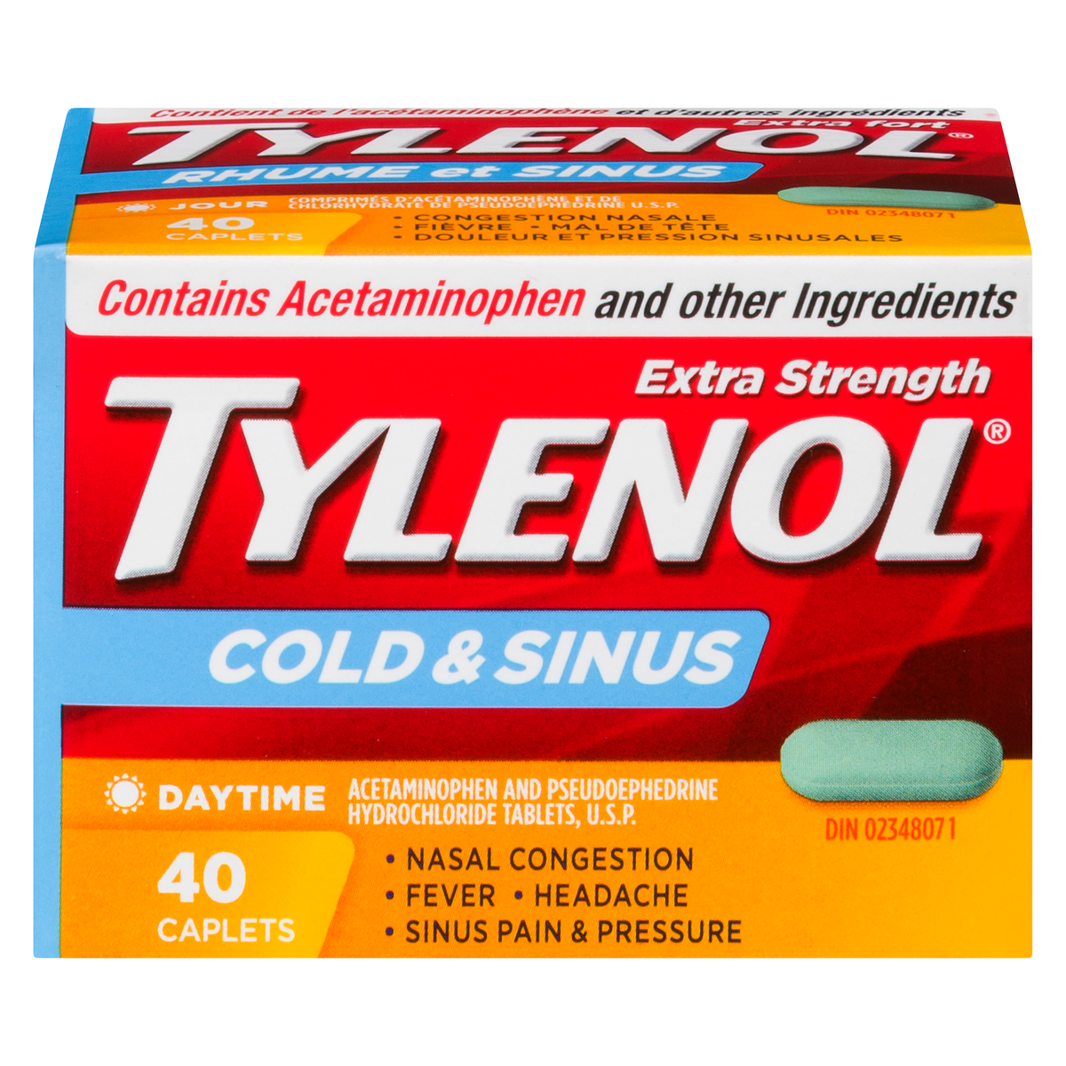 TYLENOL COLD&SINUS TB 500MG 40 TABLET