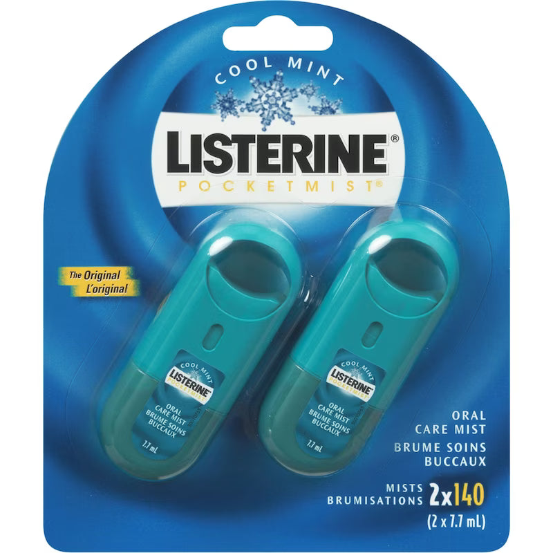 LISTERINE POCKET MIST TWIN PK COOL MINT 2 pack of 6