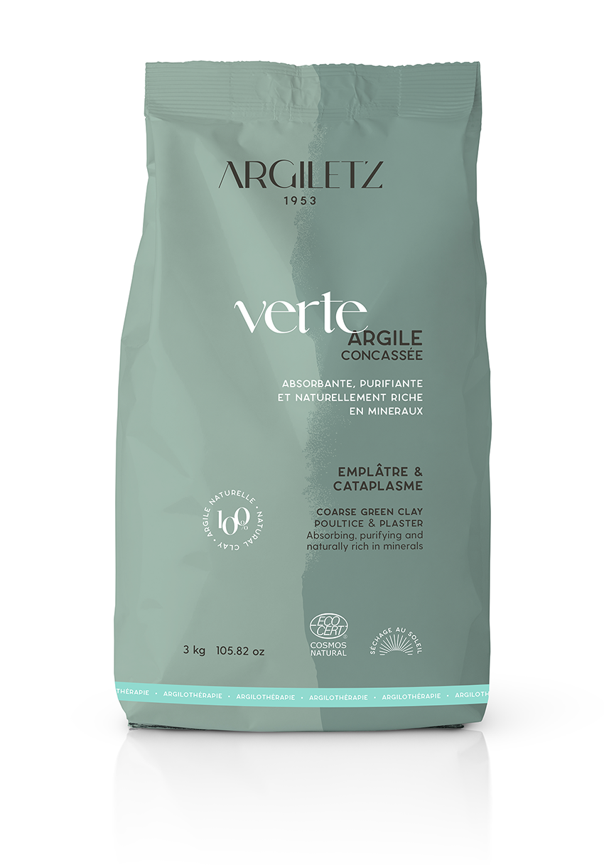Argiletz - Coarse GREEN Clay - poultice/plaster - 3 kg