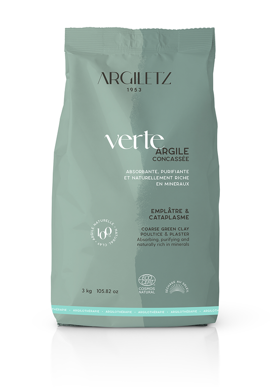 Argiletz - Coarse GREEN Clay - poultice/plaster - 3 kg