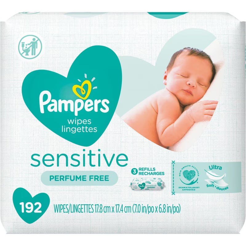 PAMPERS WIPES SENSITIVE REF 192