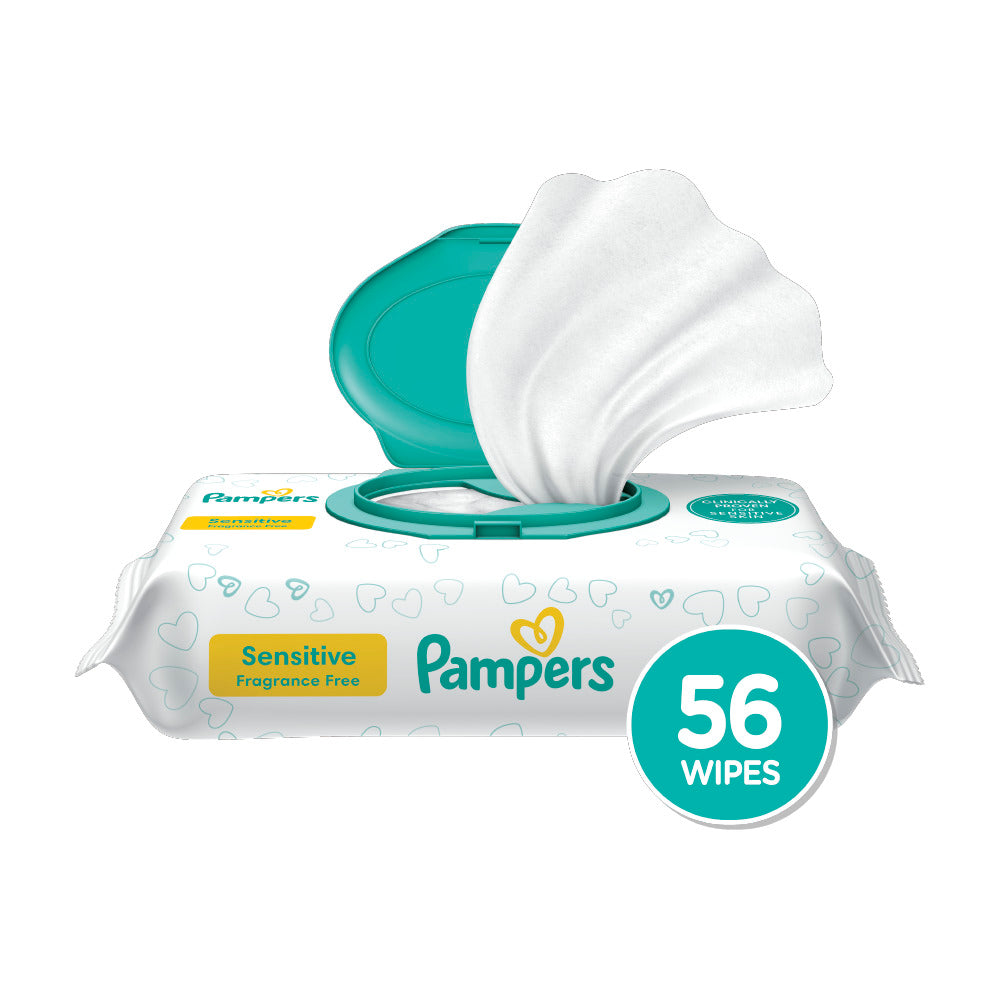 PAMPERS BABY WIPES SENSITIVE 56