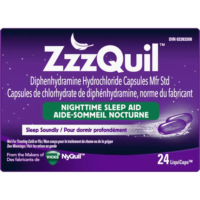 ZZZQUIL SLEEP AID NIGHTIME LIQ CAPS 24 CAPSULE