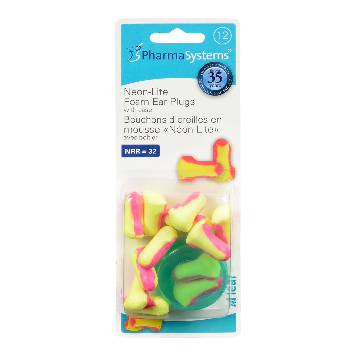 EAR PLUGS FOAM NEON-LITE PS827 12