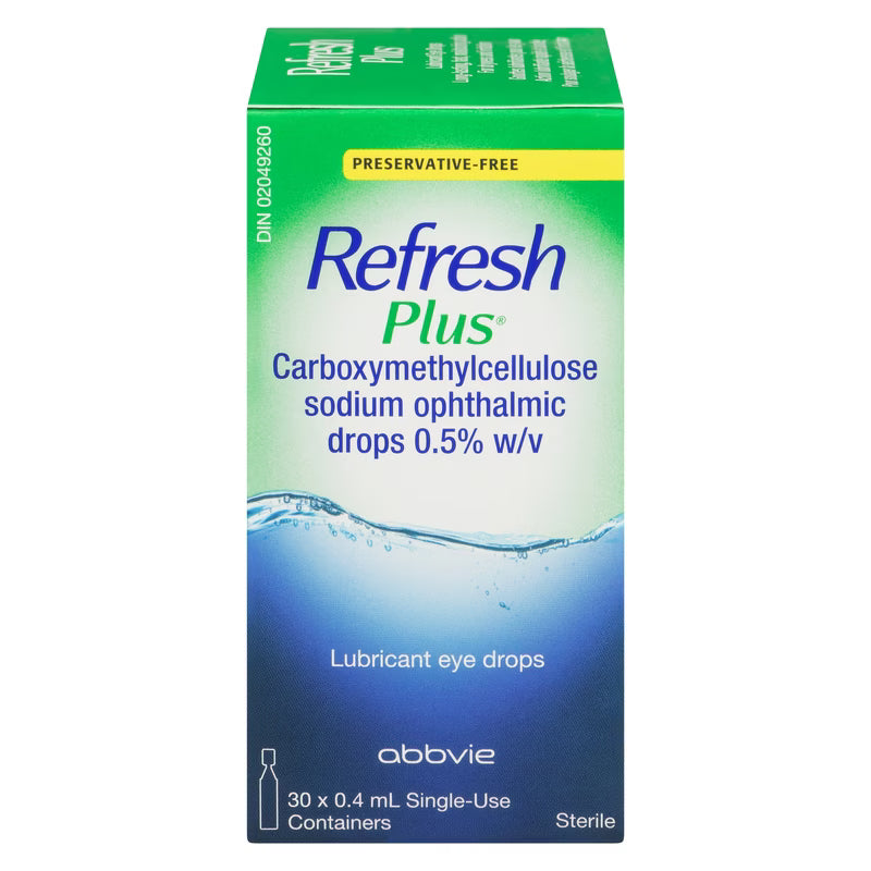 REFRESH+ SOL ARTIFICIAL TEARS 0.5% 30X0.4ML SOLUTION
