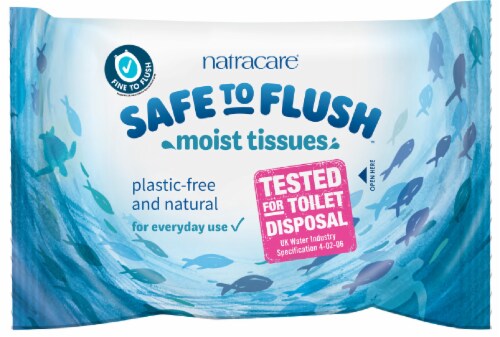 NATRACARE Personal Care NATRACARE Personal Care Safe to Flush Moist Tissues 30ct*4