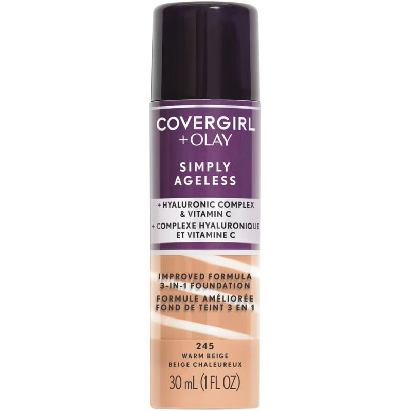 COVER GIRL/OLAY SIMPLY AGELESS FND 3IN1 WRM BEIGE pack of 2