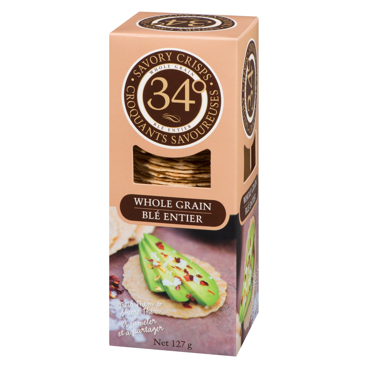 34 Degree Crispbread Whole Grain127G