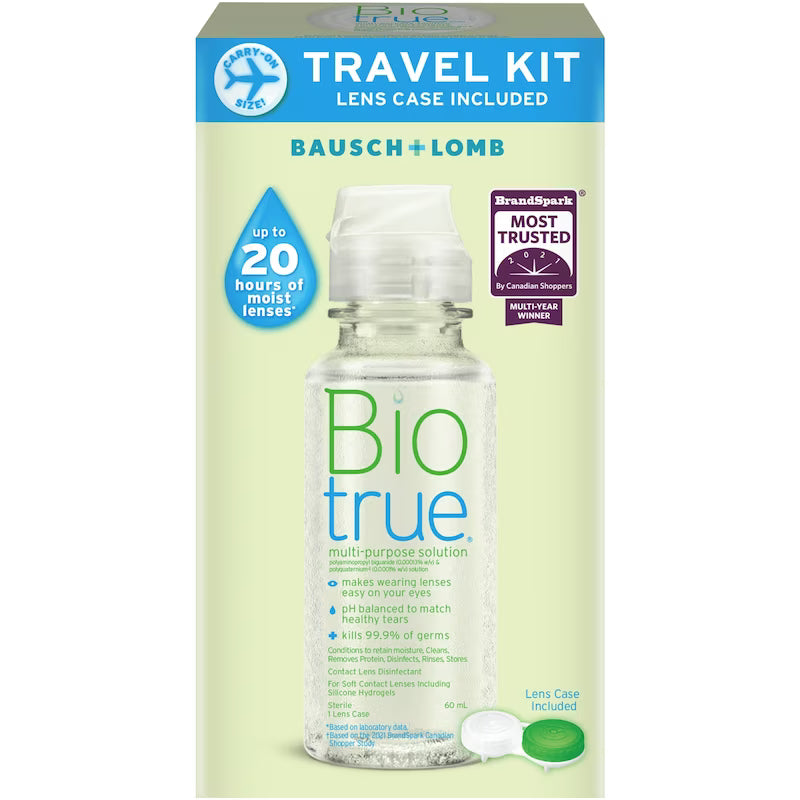 BAUSCH&LOMB BIOTRUE 60ML + LENS CASE TRAVEL KIT