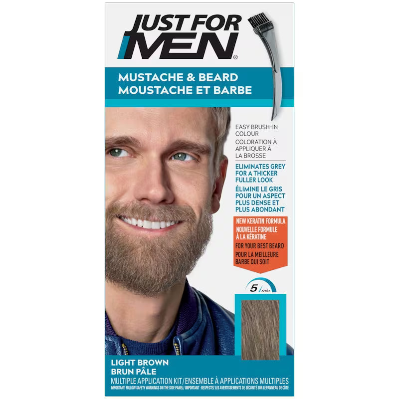 JUST FOR MEN MUSTACHE GEL LIGHT BROWN #25 GEL