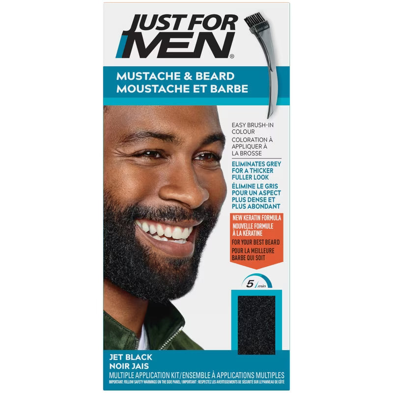JUST FOR MEN MUSTACHE&BEARD JET BLACK