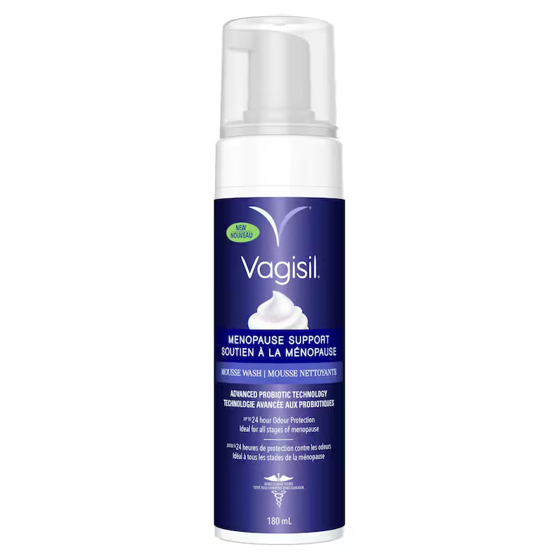 VAGISIL MOUSSE WASH MENOPAUSE SUPPORT 180ML