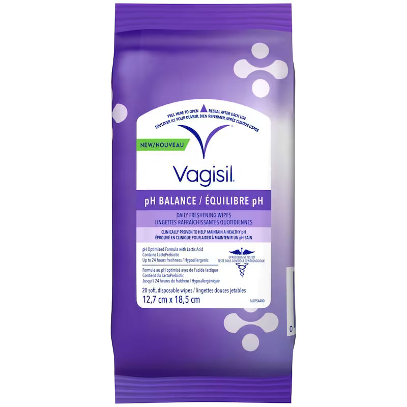 VAGISIL WIPES PH BALANCE 20