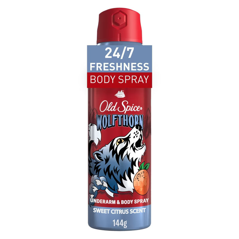 OLD SPICE WOLFTHORN BODY SP ALUMINUM FREE 144G
