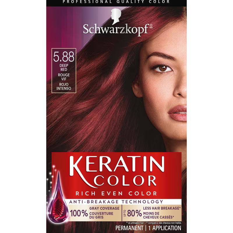 SCHWARZKOPF KERATIN COLOR #5.88 DEEP RED