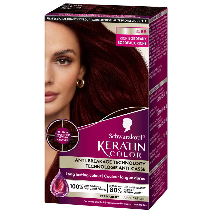 SCHWARZKOPF KERATIN #4.88 RICH BORDEAUX