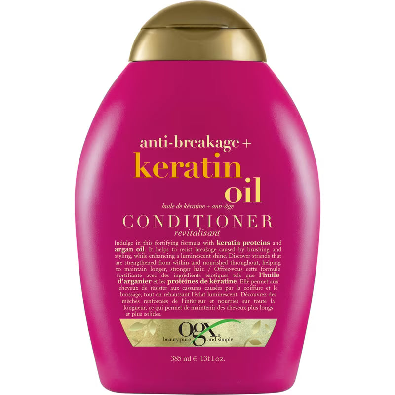 ORGANIX CONDITIONER KERATIN OIL A/BRK 385ML