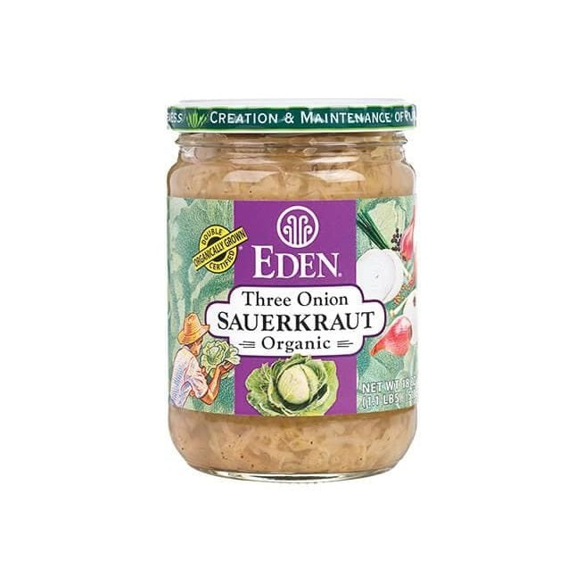 EDEN FOODS Org 3 Onion Sauerkraut(Glass)447mL