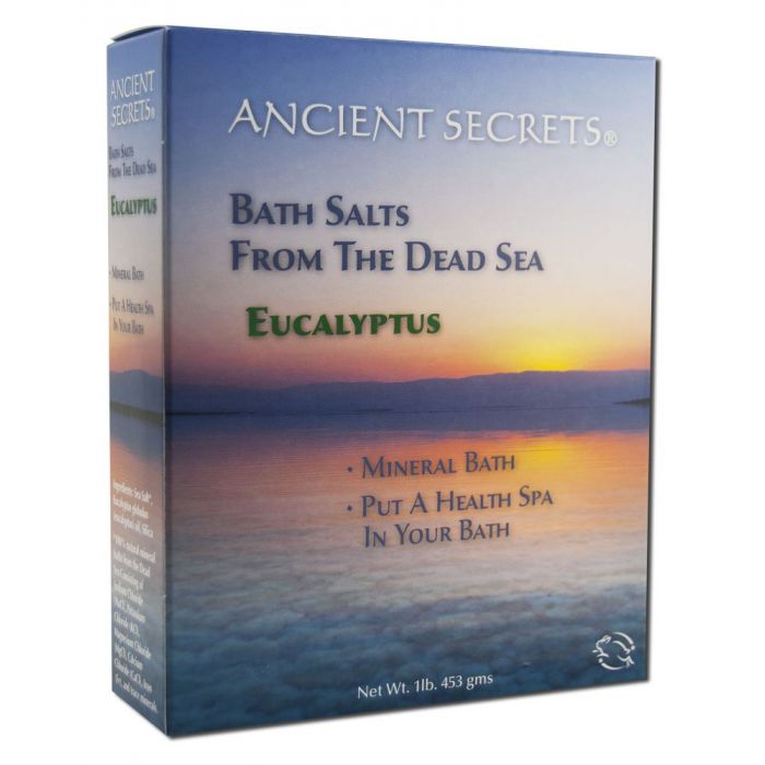 ANCIENT SECRETS Bath Salts From The Dead Sea, Eucalyptus (box) 453g