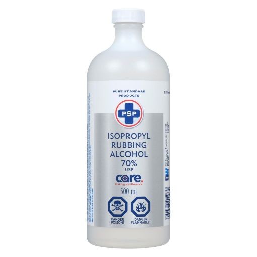 ISOPROPYL RUBBING ALCOHOL 70% USP RWP 500ML SOLUTION pack of 8