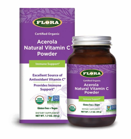 Flora Acerola Natural Vitamin C Powder 50 g