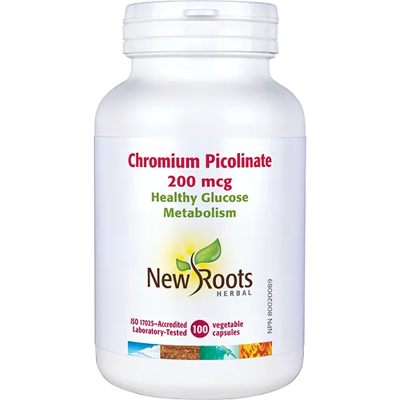 NEW ROOTS Chromium Picolinate 200 mcg 100 capsules