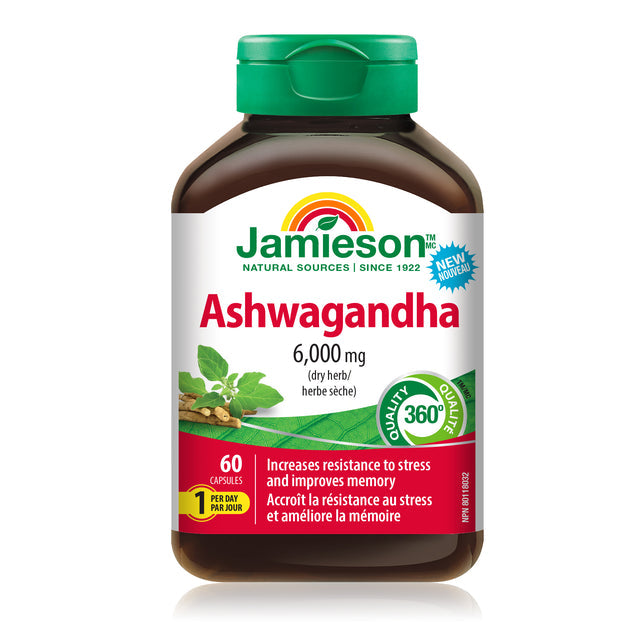 Jamieson JMS Ashwagandha 6000mg 60Caps