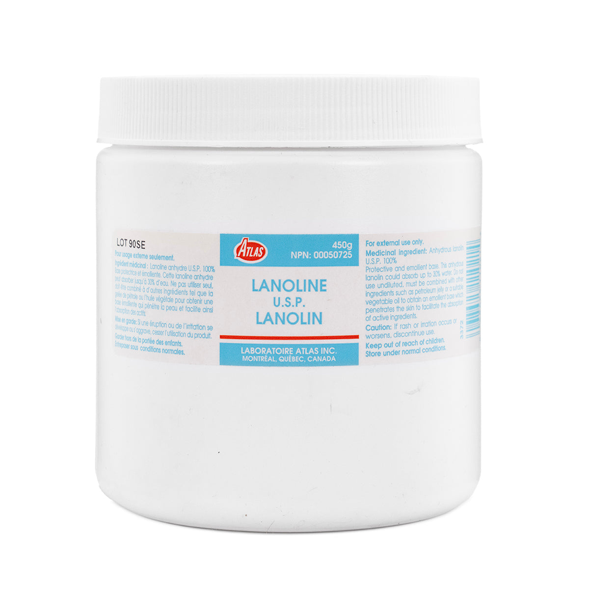 LANOLIN ANHYDROUS OINT 450G ATL OINTMENT