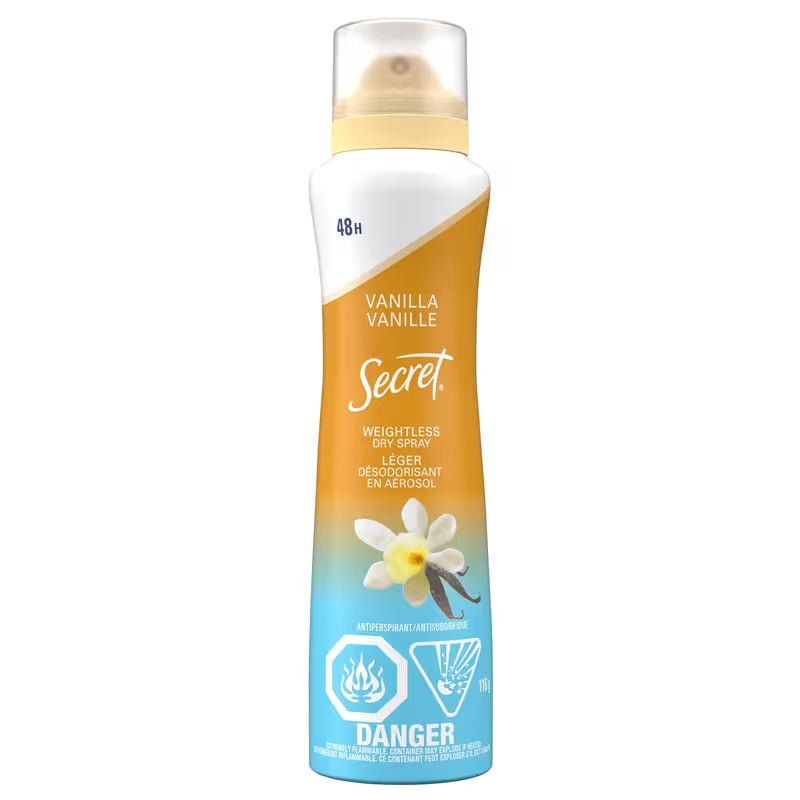 SECRET DEOD SP VANILLA+ARGAN OIL 116G