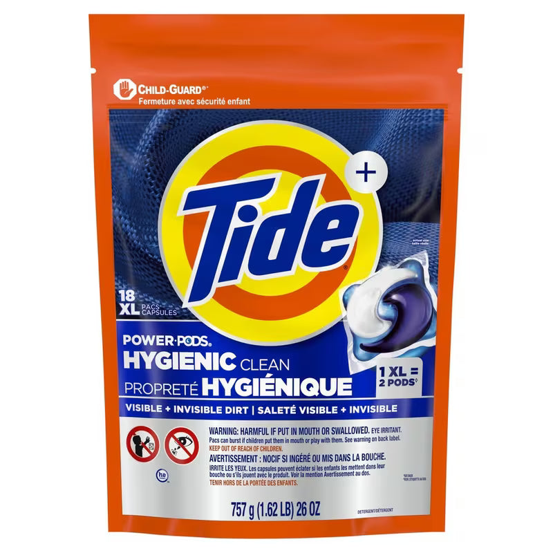 TIDE POWER PODS DETERGENT ORIGINAL 18 pack of 4