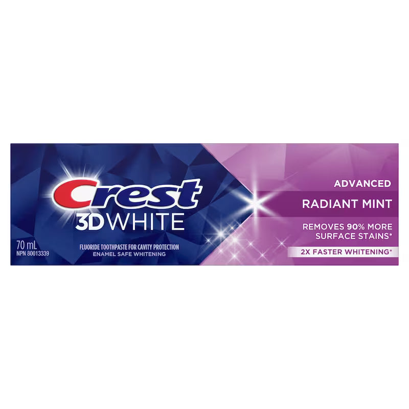 CREST 3D WHITE ADVANCED TOOTHPASTE RADIANT MNT70ML