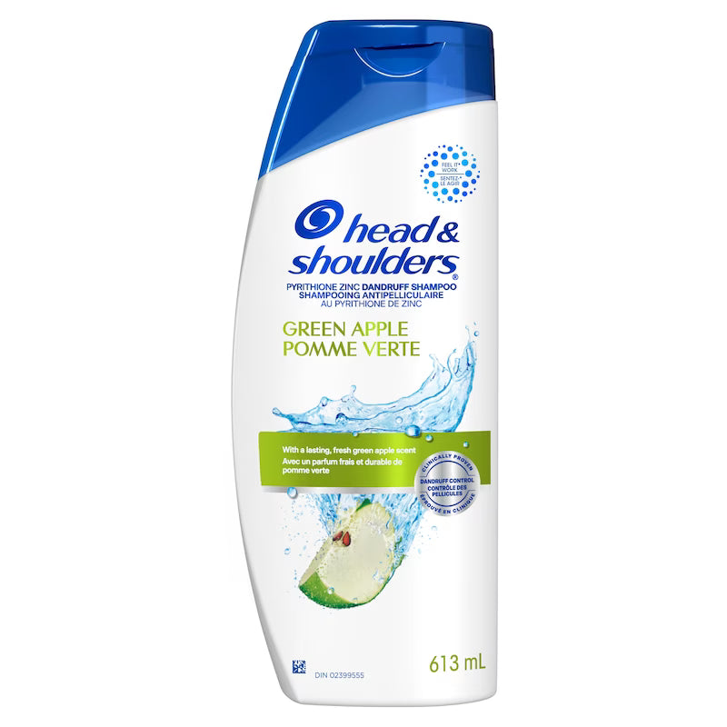 HEAD&SHOULDERS SHP GREEN APPLE 613ML SHAMPOO MED.