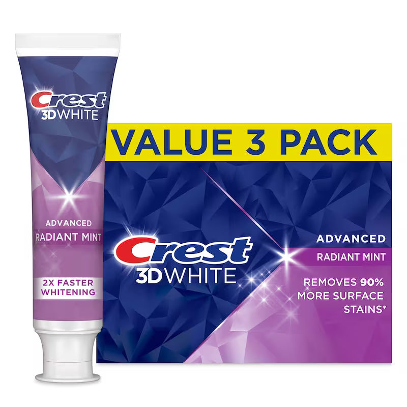 CREST 3D WHITE ADVANCED TOOTHPASTE MINT 3X70ML