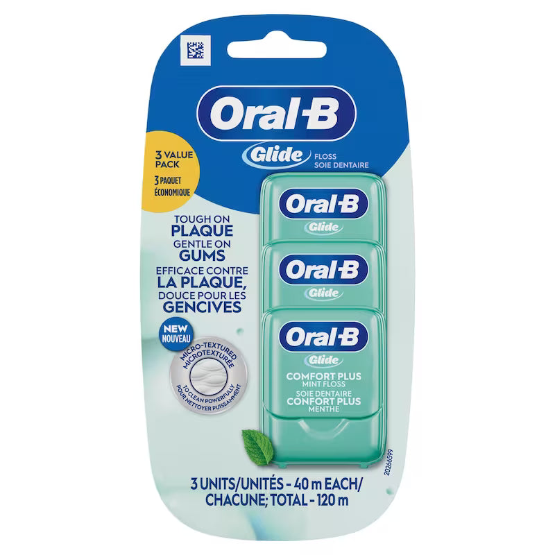 ORAL B GLIDE FLOSS COMFORT PLUS 3X40M