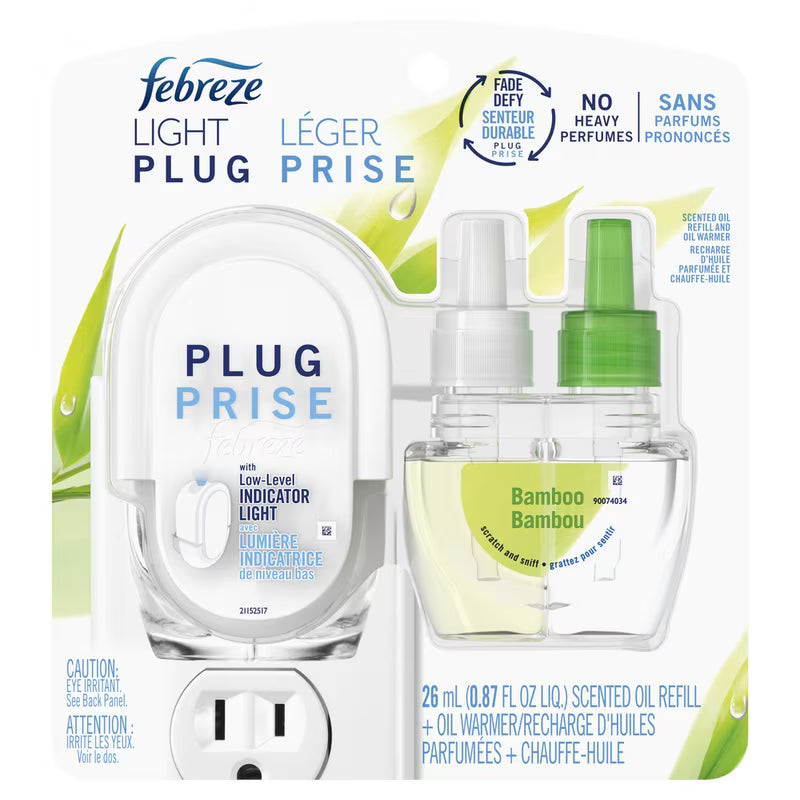 FEBREZE LIGHT PLUG STARTER KIT BAMBOO 26ML pack of 4