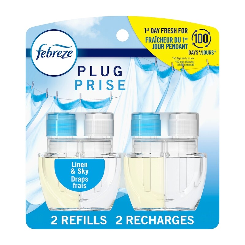 FEBREZE PLUG DUAL REFILL LINEN AND SKY 2X26ML pack of 6
