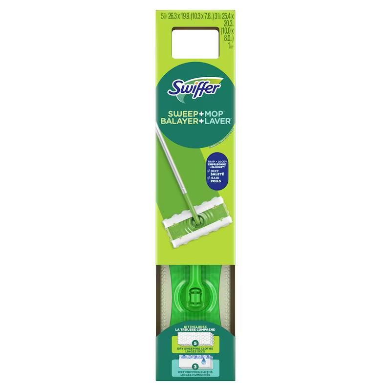 SWIFFER SWEEPER KIT STARTER HANGING pack of 6