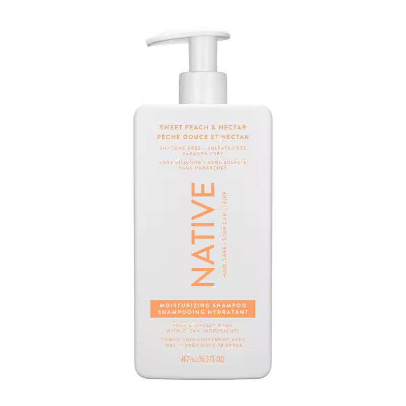 NATIVE SHP MOISTURIZING SWEET PEACH & NECTAR 487ML