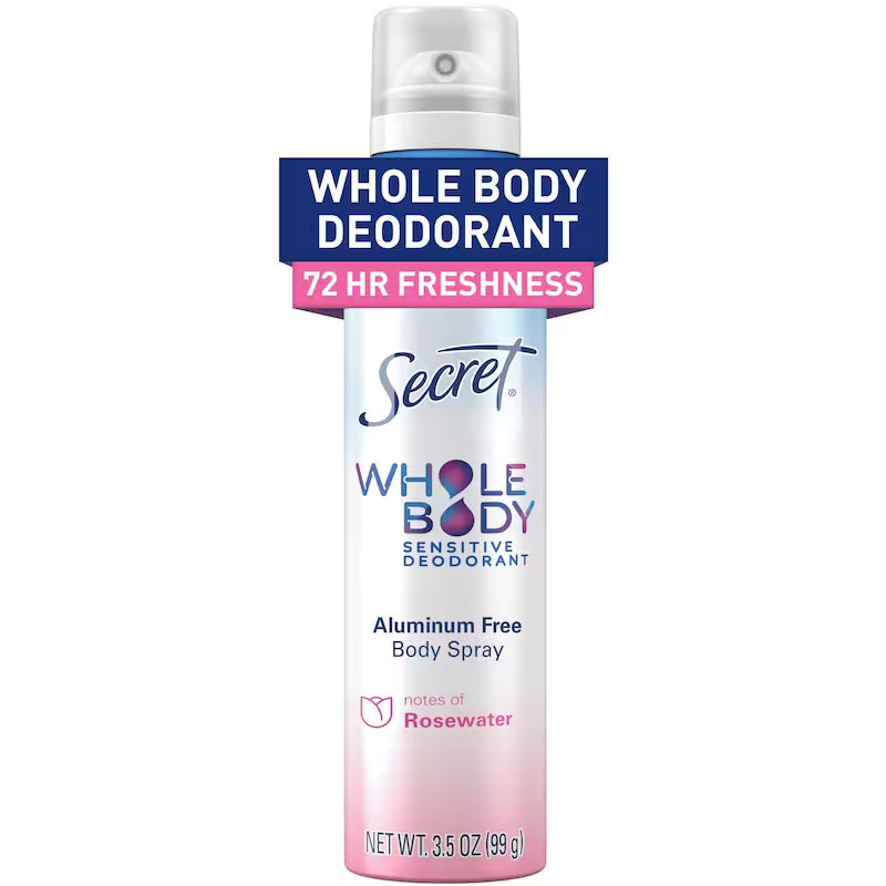 SECRET WHOLE BODY DEOD SP ROSEWATER 99G