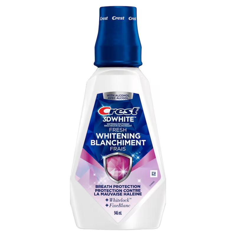 CREST 3D WHITE MOUTHWASH WHITENING 946ML
