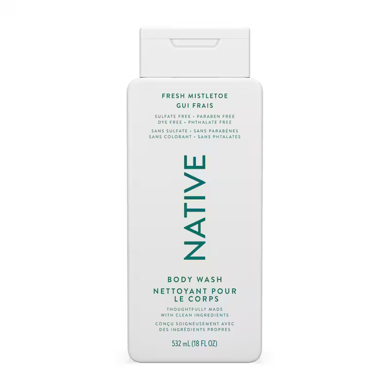 NATIVE BODY WASH FRESH MISTLETOE 532ML pack of 6