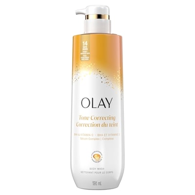 OLAY BODY WASH TONE CORRECTING BHA&VITAMIN C 591ML