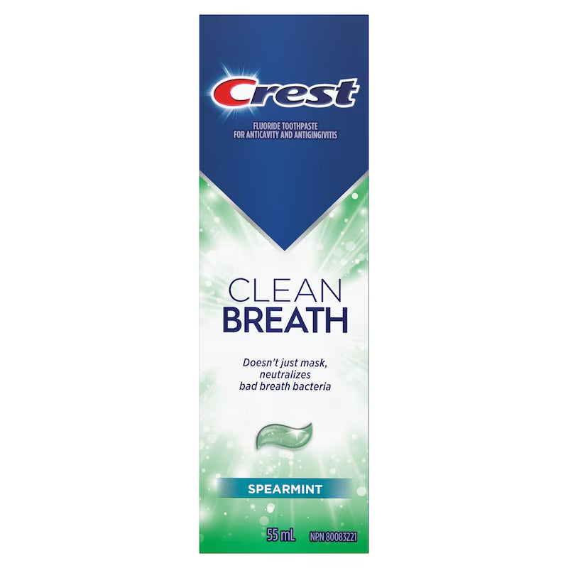 CREST CLEAN BREATH TOOTHPASTE SPEARMINT 55ML TOOTHPASTE