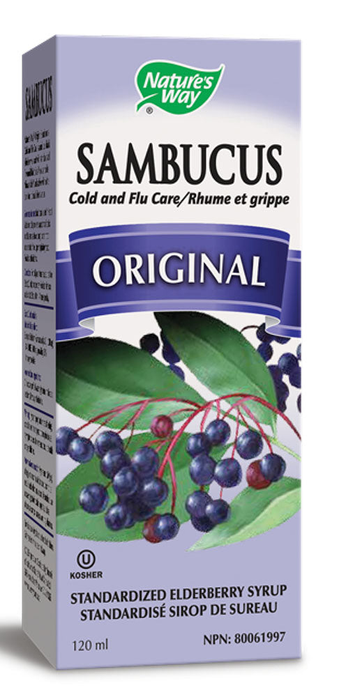 Nature's Way - Sambucus Original Elderberry Cold & Flu Syrup - 120 ml