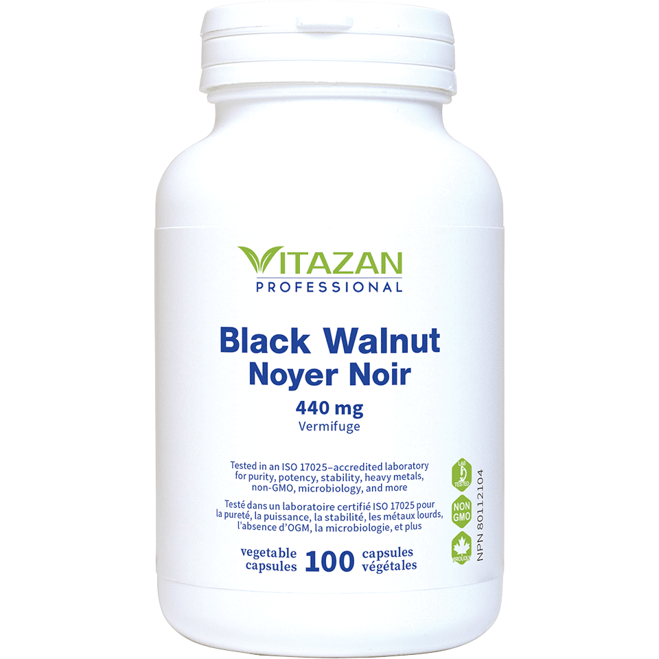 Vitazan Black Walnut (440 mg · Leaf and Hull) 100 capsules