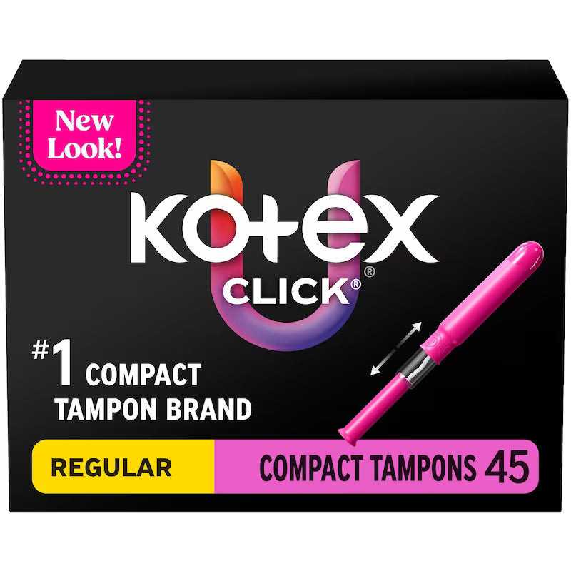 U BY KOTEX CL COMPACT TAMPON REGULAR UNSCENTED 45 pack of 6