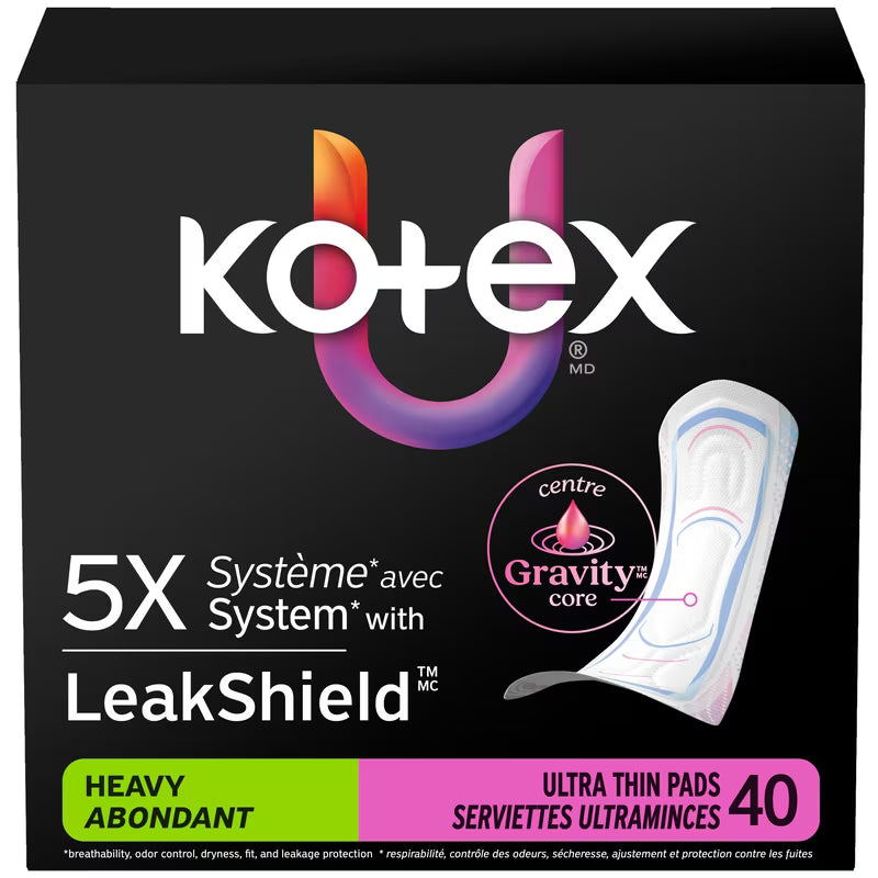 KOTEX PREMIUM ULTRA THIN 40 pack of 4